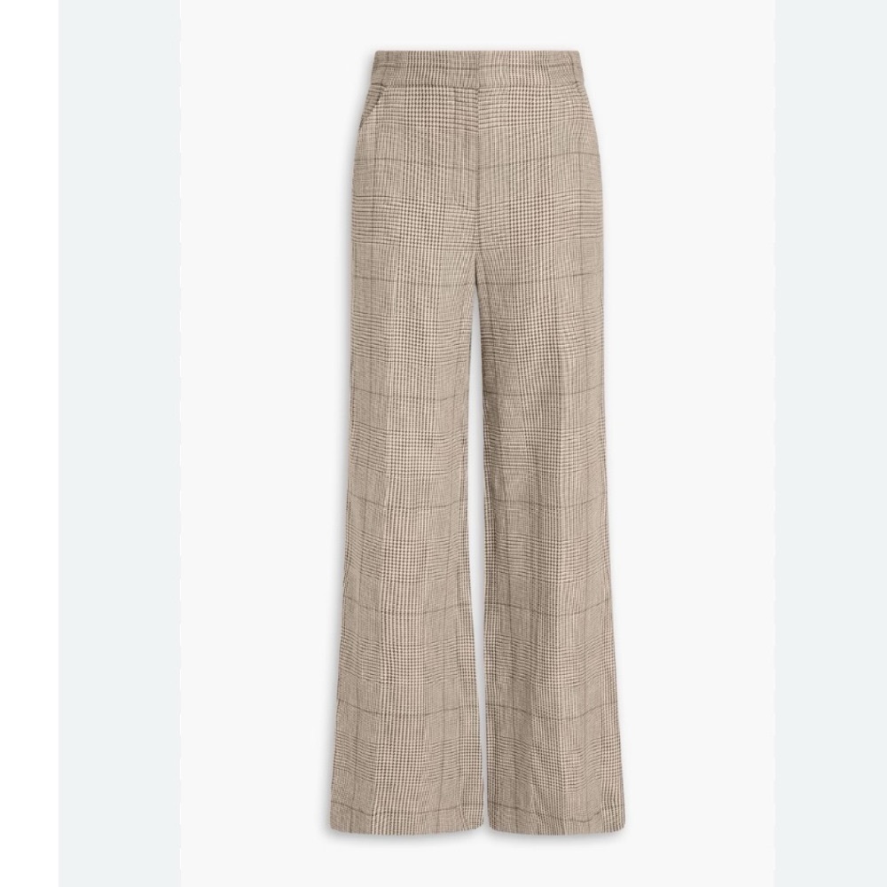 Veronica Beard Women’s Tonelli Prince of Wales Checked Linen/Cotton Pant - Picture 4 of 9